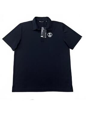 NWT Travis Mathew Mens Black Performance Polo Shirt Size XL